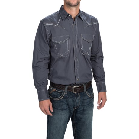 41%OFF メンズ西シャツ Ariatシェルビーシャツ - （男性用）スナップフロント、ロングスリーブ Ariat Shelby Shirt - Snap Front Long Sleeve (For Men)